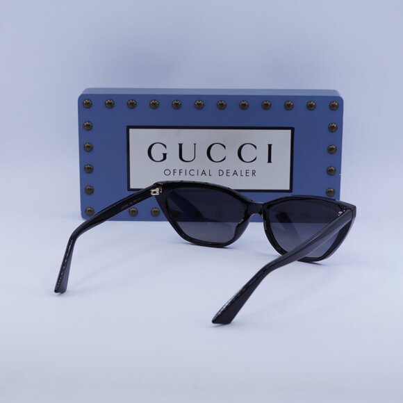 Gucci GG1815S 005 Cat Eye Sunglasses – Black/Grey Polarized - Picture 10 of 11